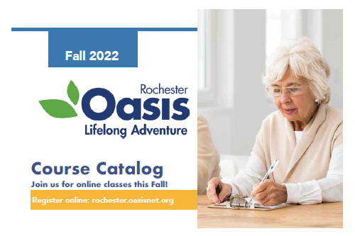 Rochester Oasis Fall 2022 Catalog Cover