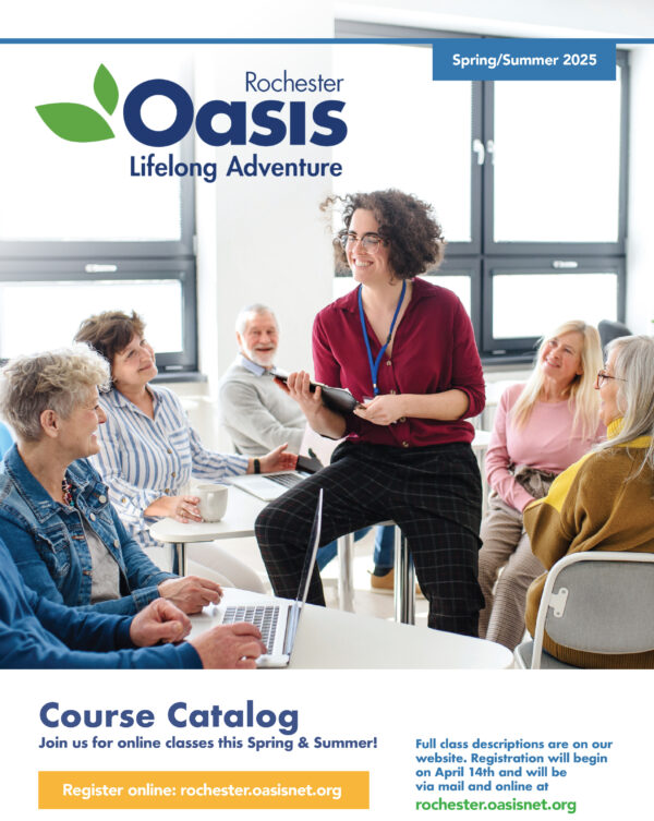 Rochester Oasis Spring and Summer 2025 class catalog