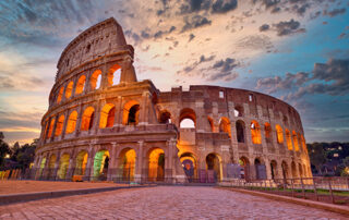 Rome in sunset